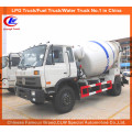 Camión del mezclador de cemento de Dongfeng 8cbm / camión del transporte de mezcla concreto